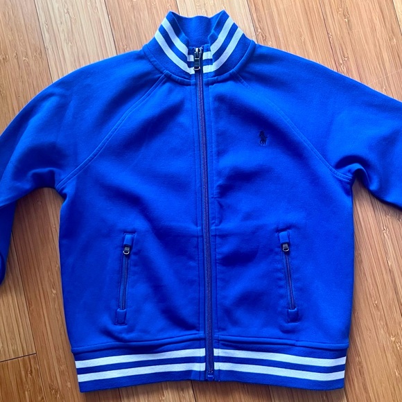 Polo Ralph Lauren Kids Double-Knit Track Jacket size 6 Blue - Picture 1 of 9
